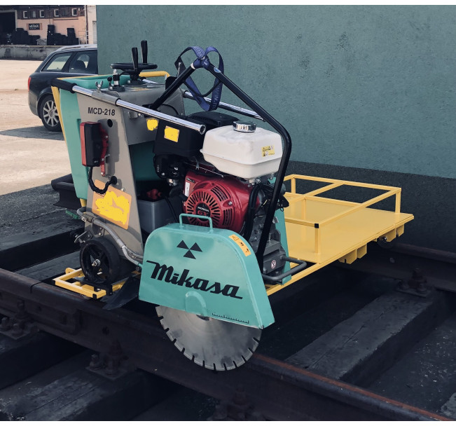 WÓZEK KOLEJOWY DO SZYN TRAMWAJOWYCH DO PIŁY DO CIĘCIA ASFALTU