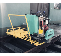 WÓZEK KOLEJOWY DO SZYN TRAMWAJOWYCH DO PIŁY DO CIĘCIA ASFALTU