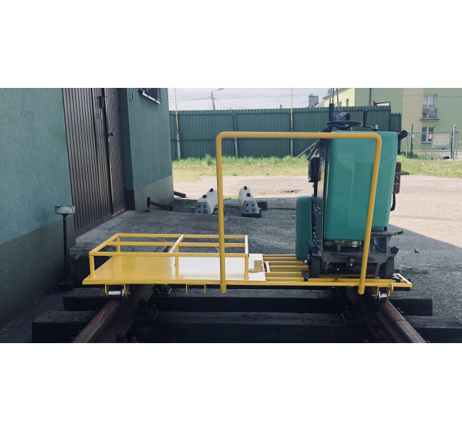 WÓZEK KOLEJOWY DO SZYN TRAMWAJOWYCH DO PIŁY DO CIĘCIA ASFALTU