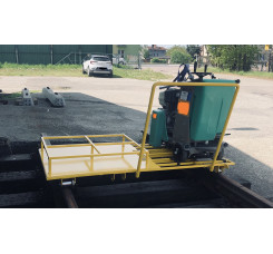WÓZEK KOLEJOWY DO SZYN TRAMWAJOWYCH DO PIŁY DO CIĘCIA ASFALTU