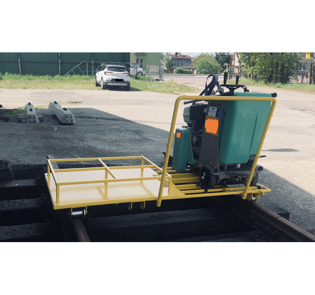 WÓZEK KOLEJOWY DO SZYN TRAMWAJOWYCH DO PIŁY DO CIĘCIA ASFALTU