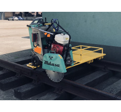 WÓZEK KOLEJOWY DO SZYN TRAMWAJOWYCH DO PIŁY DO CIĘCIA ASFALTU