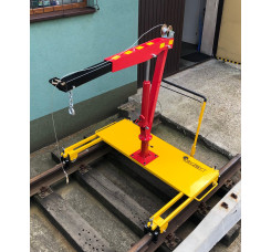 WÓZEK KOLEJOWY Z ŻURAWIEM