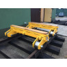 WÓZEK DO TRANSPORTU SZYN I PODKŁADÓW KTR-15 10T NA TOR 1435mm (na kołach stalowych fi-300)
