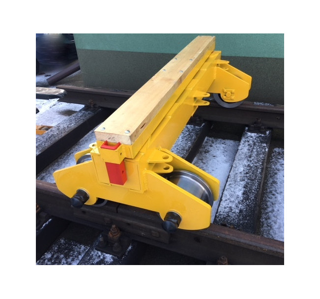 WÓZEK DO TRANSPORTU SZYN I PODKŁADÓW KTR-15 10T NA TOR 1435mm (na kołach stalowych fi-300)