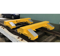 WÓZ DO TRANSPORTU SZYN I PODKŁADÓW KTR-15 10 T (na kołach stalowych fi-300 - bez belki skrętnej)