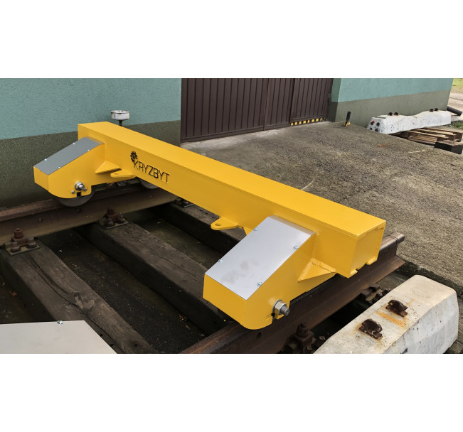 WÓZ DO TRANSPORTU SZYN I PODKŁADÓW KTR-15 10 T (na kołach stalowych fi-300 - bez belki skrętnej)