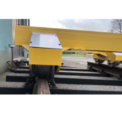 WÓZ DO TRANSPORTU SZYN I PODKŁADÓW KTR-15 10 T (na kołach stalowych fi-300 - bez belki skrętnej)