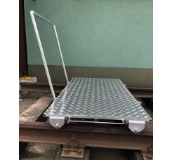 WÓZEK RĘCZNY, PLATFORMOWY, DWUTOKOWY WA1000 (na kołach aluminiowych izolowanych)