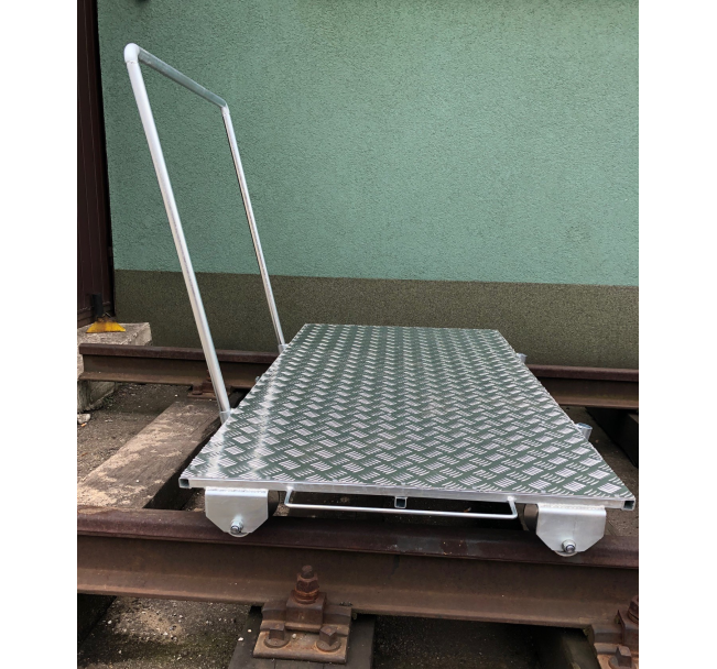 WÓZEK RĘCZNY, PLATFORMOWY, DWUTOKOWY WA1000 (na kołach aluminiowych izolowanych)