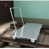 WÓZEK RĘCZNY, PLATFORMOWY, DWUTOKOWY WP1000 (na kołach poliamidowych)