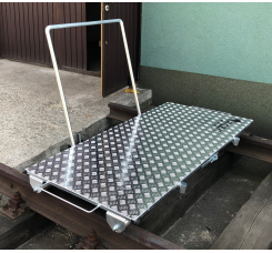 WÓZEK RĘCZNY, PLATFORMOWY, DWUTOKOWY WP1000 (na kołach poliamidowych)