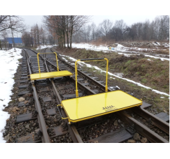 WÓZEK RĘCZNY, PLATFORMOWY, DWUTOKOWY W900 (na kołach aluminiowych izolowanych)