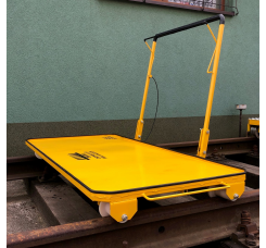 WÓZEK RĘCZNY, PLATFORMOWY, DWUTOKOWY W900 (na kołach polimidowych)