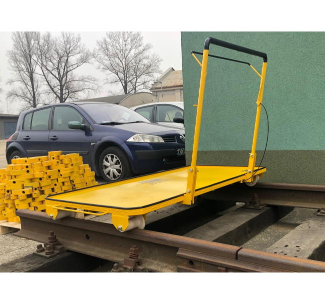 WÓZEK RĘCZNY, PLATFORMOWY, DWUTOKOWY W900 (na kołach polimidowych)