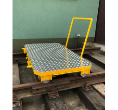 WÓZEK RĘCZNY, PLATFORMOWY, DWUTOKOWY WP2500 (na kołach aluminiowych izolowanych)
